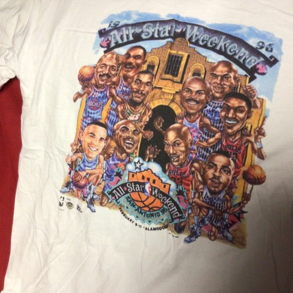 Vintage NBA ALLSTAR Weekend 1996 tshirt - Picture 3 of 3